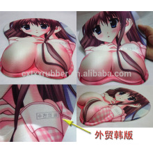 3d sexy girl big breast pad, custom anime 3d mouse pad